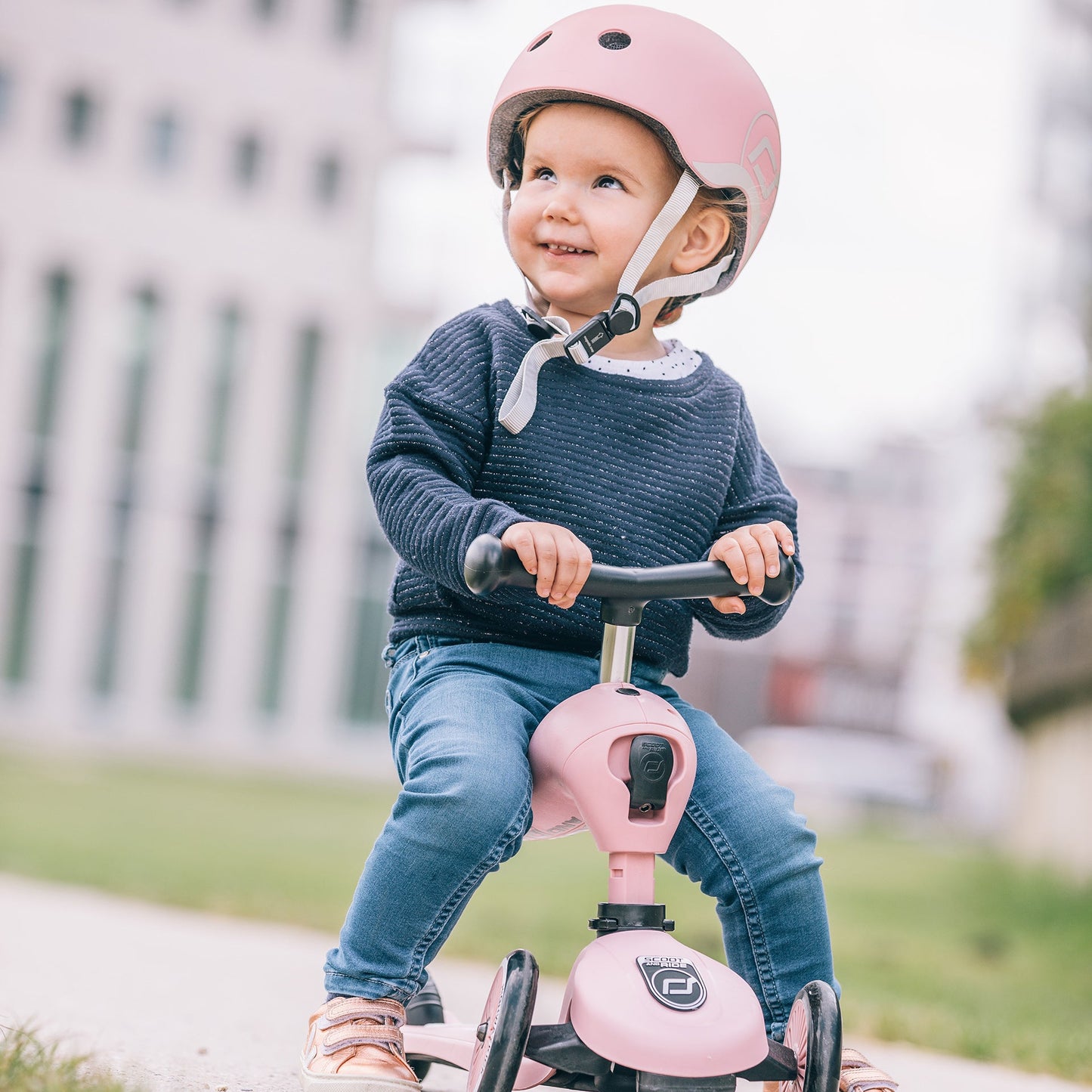 HighwayKick 1 Scooter and Ride On Toy Rose