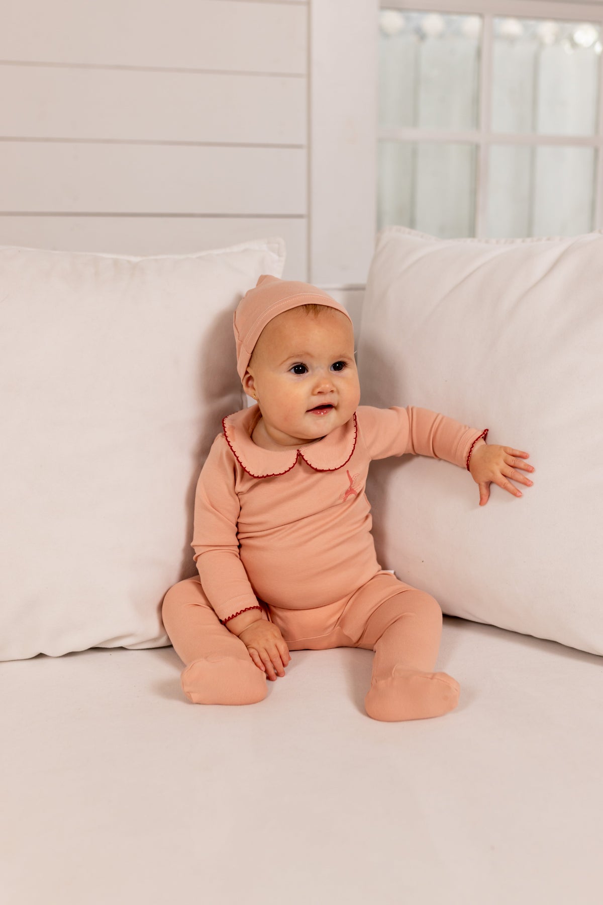 French Grandpa Footie- Pink