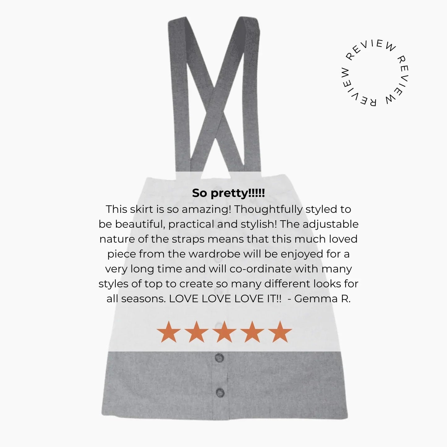 Parker Pinafore Skirt – 2-in-1 Skirt & Pinafore for Kids