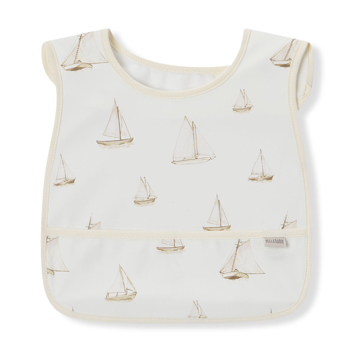 Sailboat Melody Sleeveless Pocket Bib