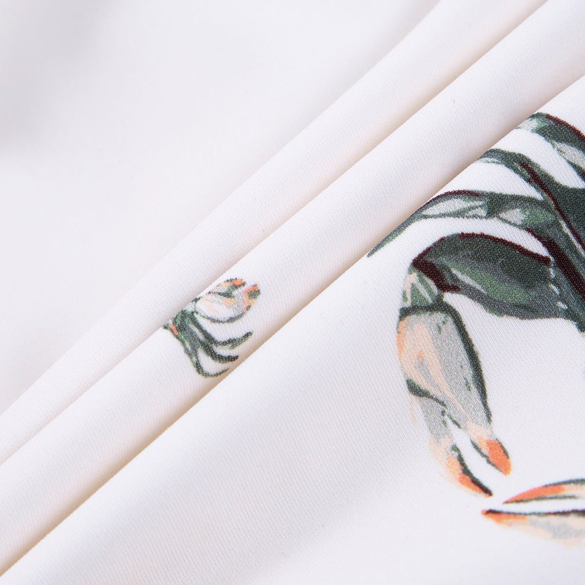 Coastal Crab Ruffle Waist Suspender Swimsuit