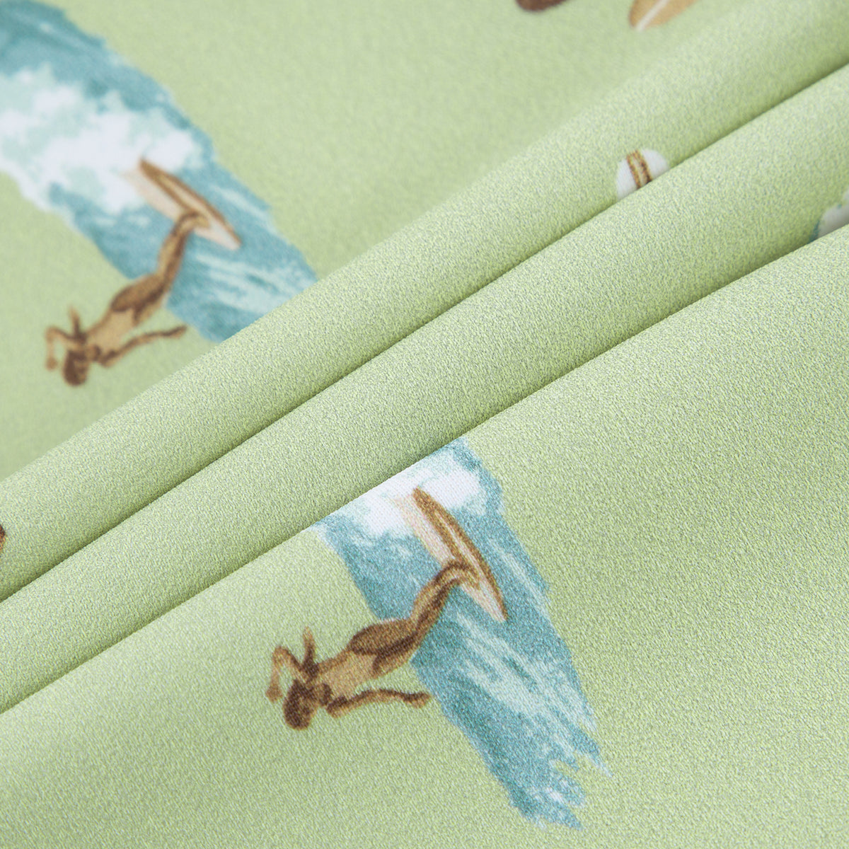 Summer Surf Ruffle Waist Suspender Swimsuit