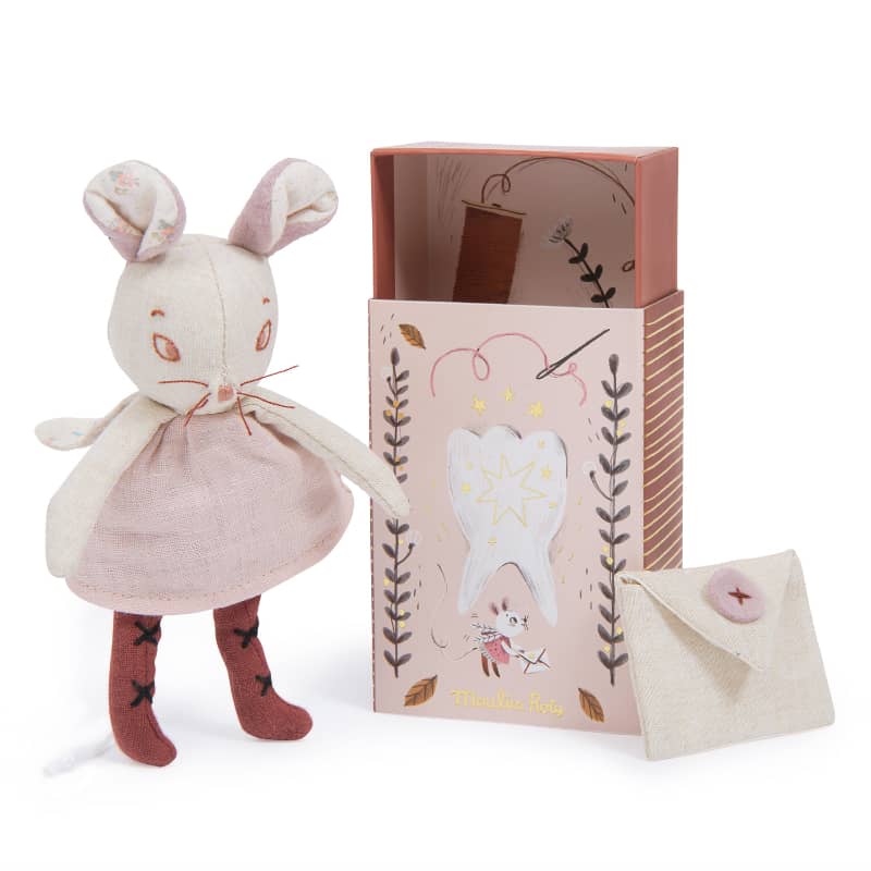 Tooth Fairy Mouse Souvenir Box - Stuffed Toy - Moulin Roty