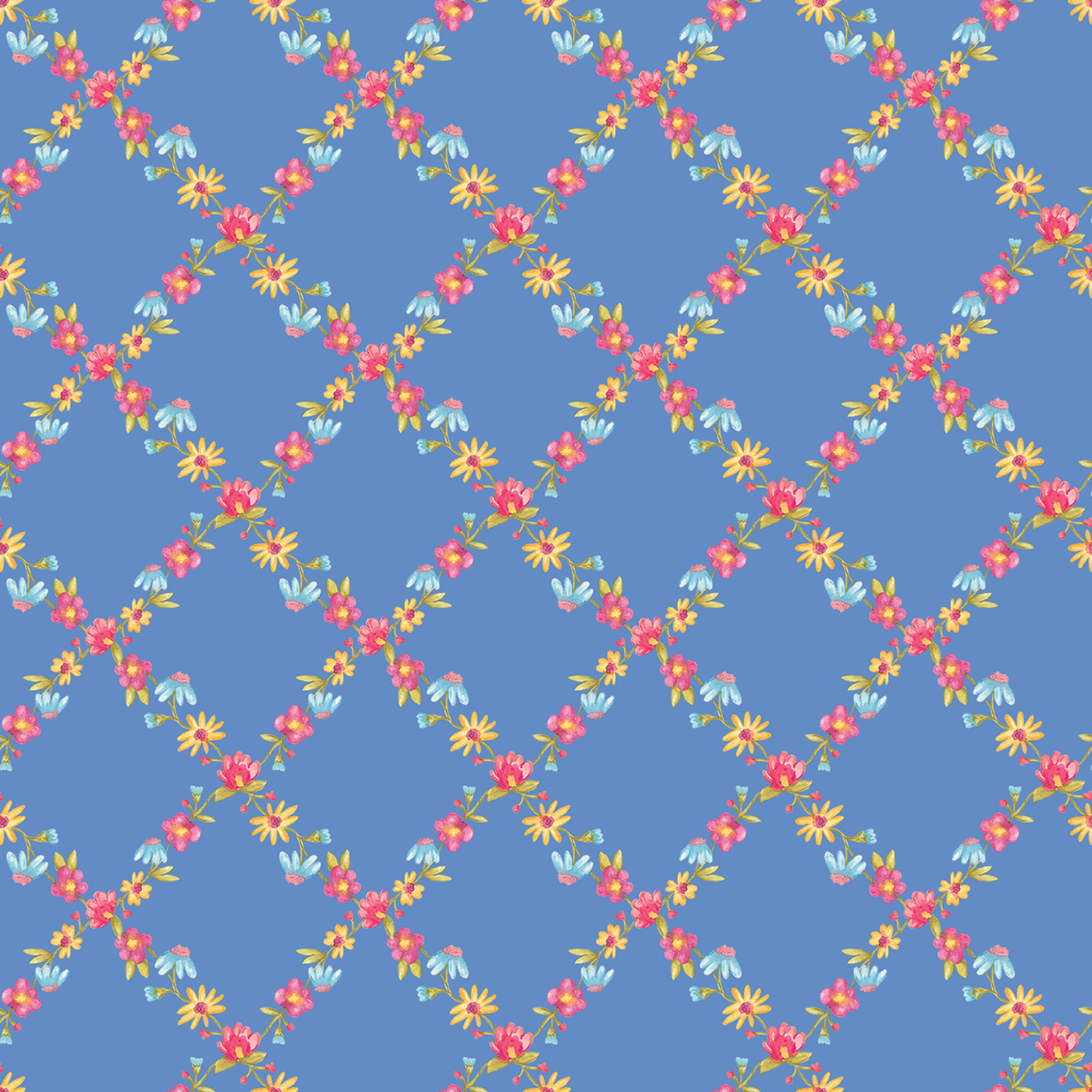 Puff Sleeve Blouse in Watercolor Floral