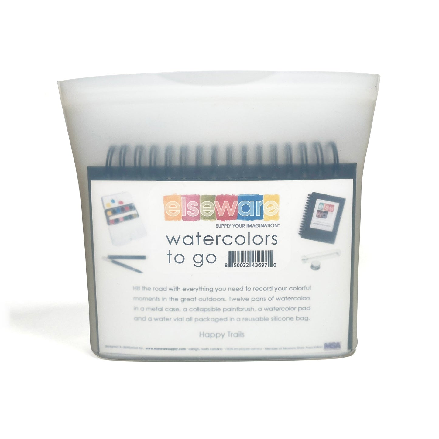 Watercolors To-Go Kit – Travel Friendly – 12 Colors