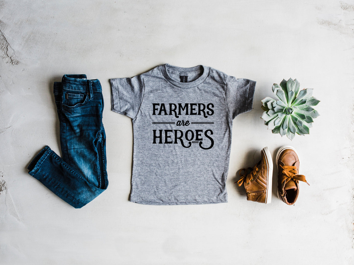 Farmers Are Heroes Baby & Kids Tee