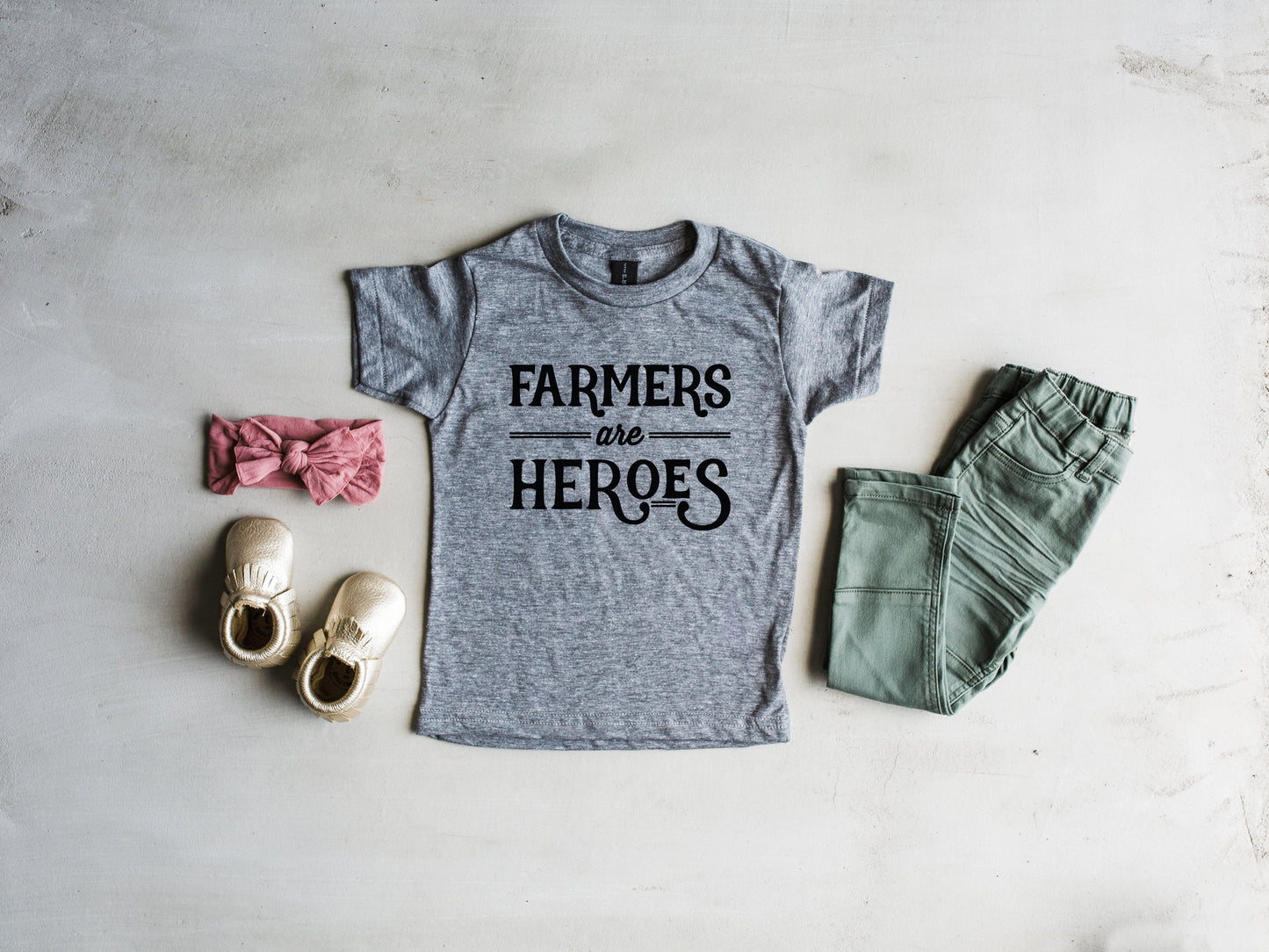 Farmers Are Heroes Baby & Kids Tee