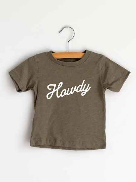 Howdy Script Baby & Kids Tri-Blend Tee