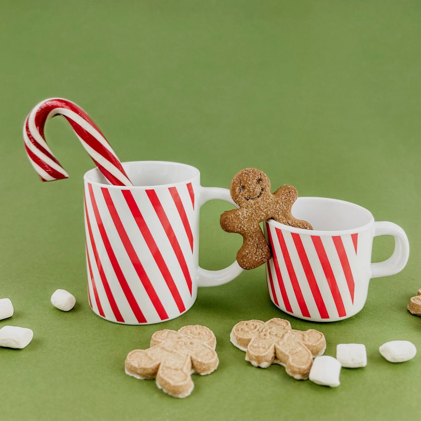 Peppermint Stripe Ceramic Mug