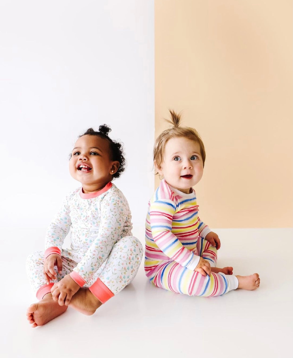 Rainbow Stripe 2-piece Pajama