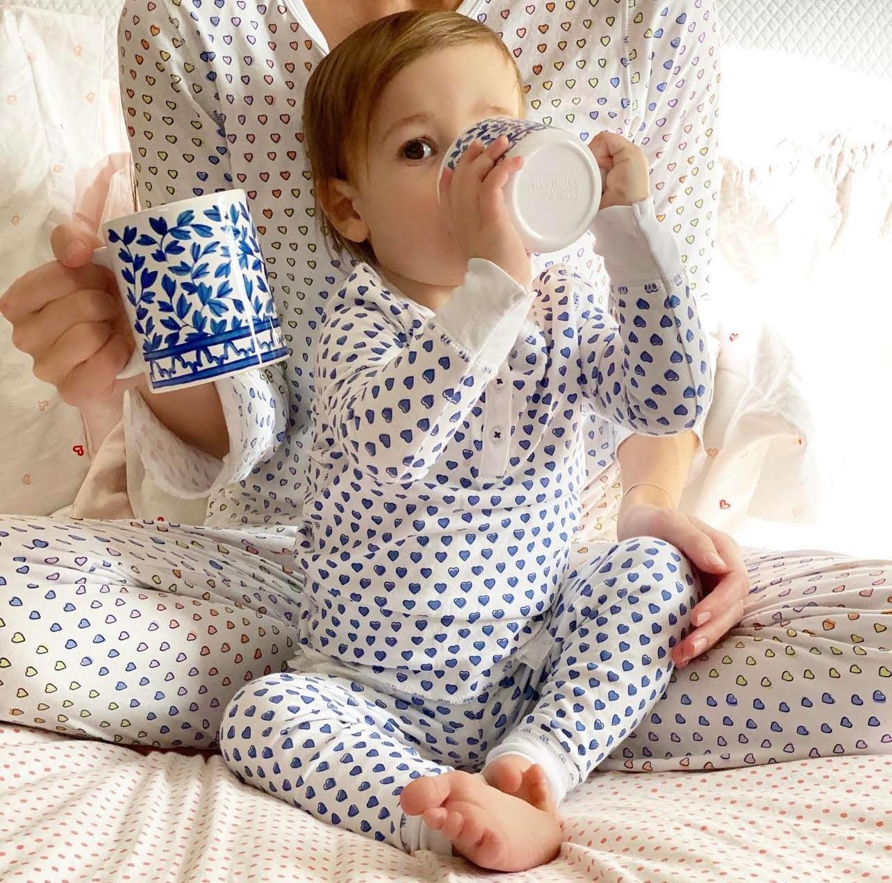 Blue and White Sippy Cup