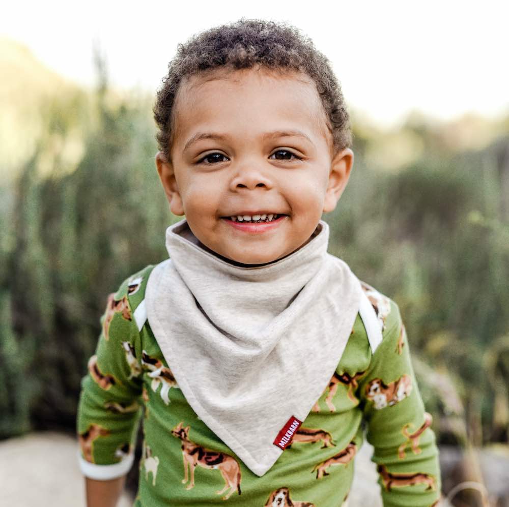 Sandcastle Organic Cotton Three-Layer Kerchief Bib