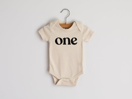 One Modern Birthday Organic Baby Bodysuit • Final Sale