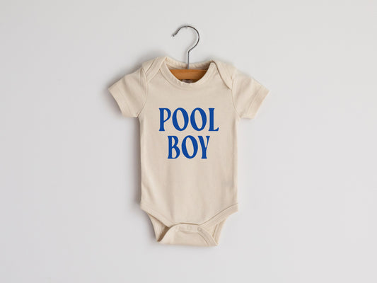 Pool Boy Modern Organic Cotton Baby Bodysuit