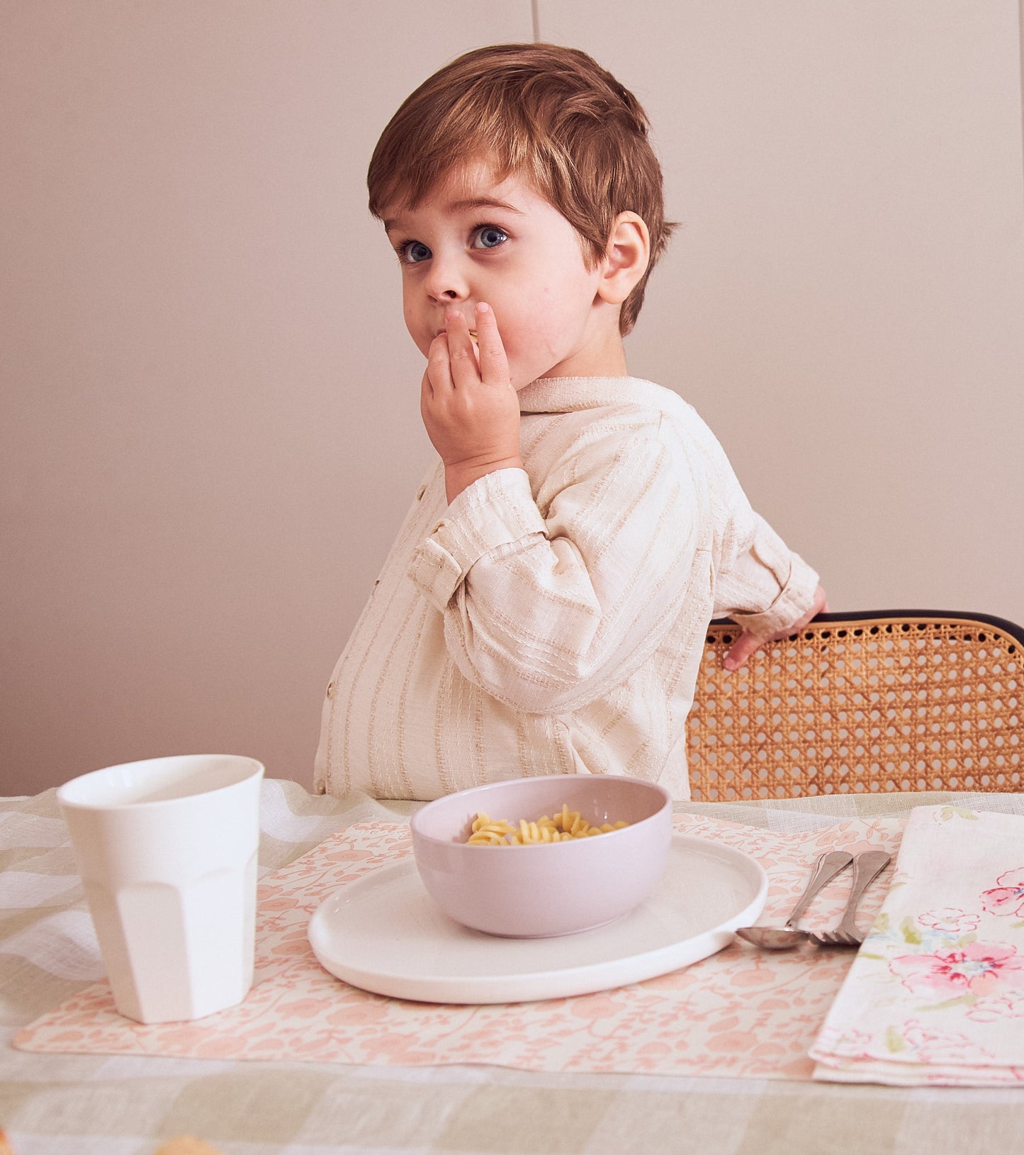 2 Placemats | Coral Toile | by robynblair x Recette