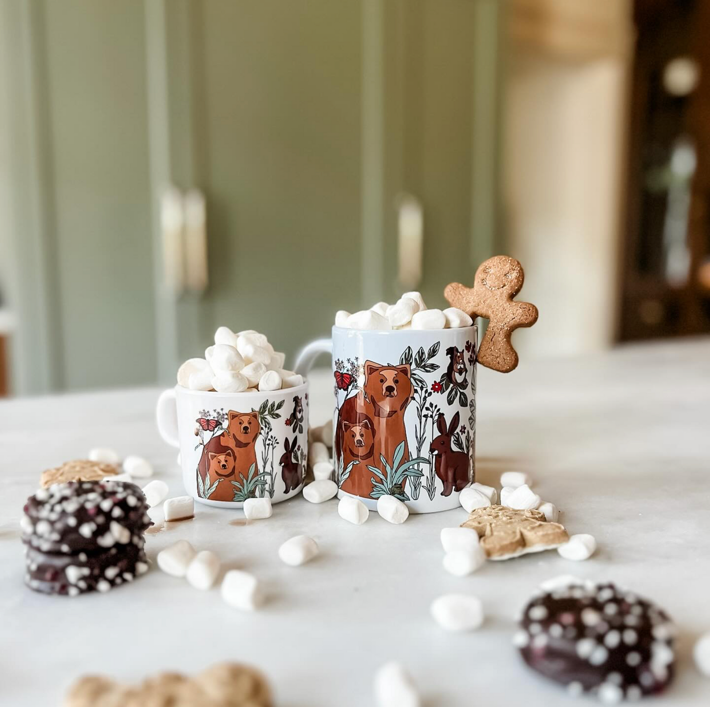Mountain Animal Two of a Kind Cup Set