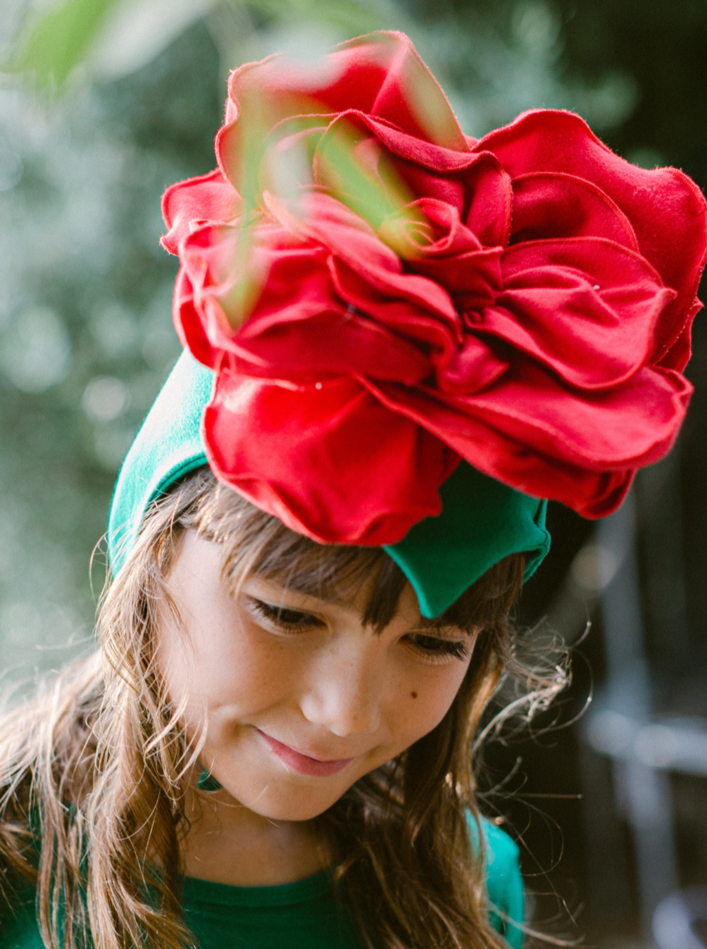 Red Rose Costume with Green Stem Pajamas