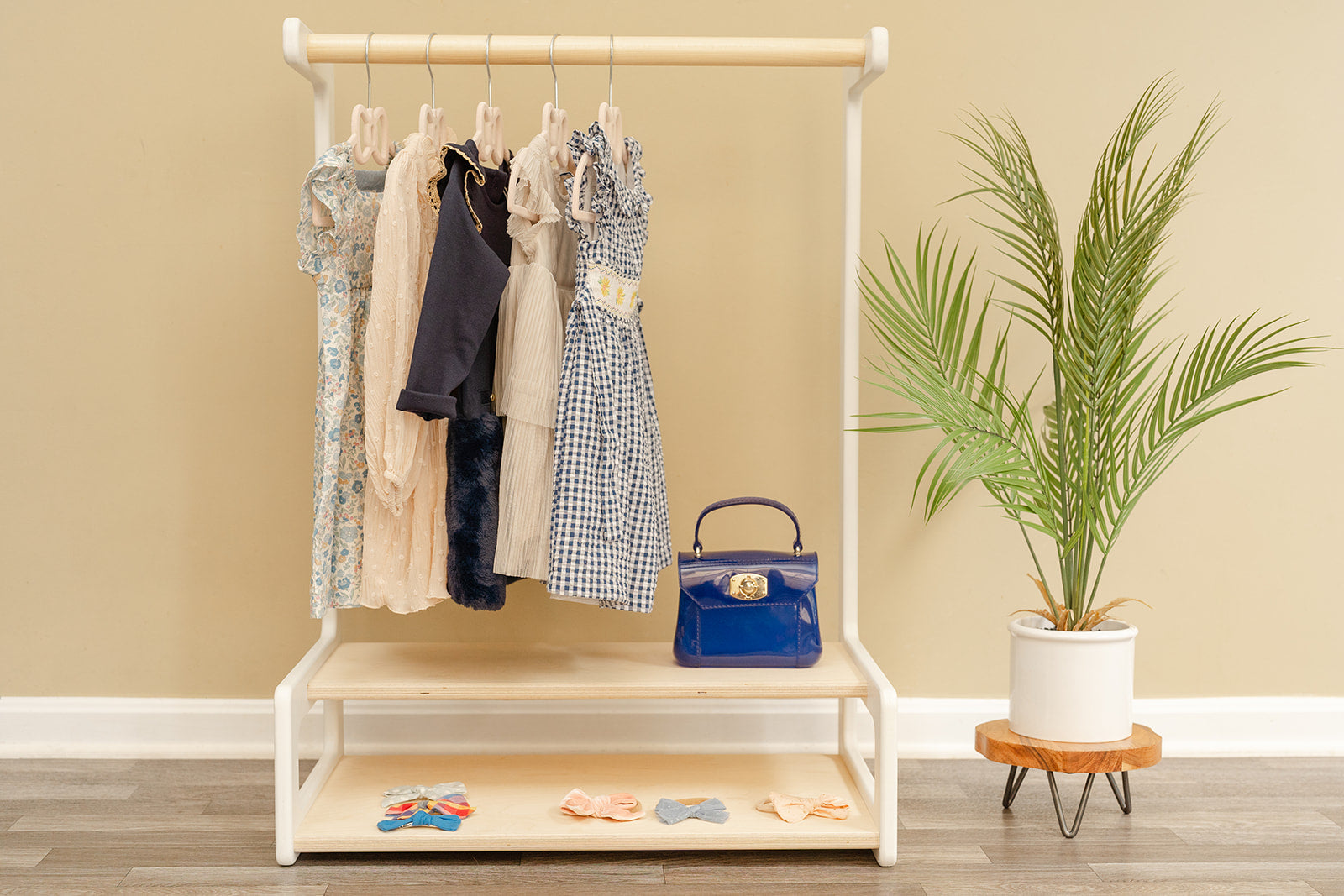 Blueberry and Third The Clothing Rack, White Finish Frames Blueberry and Third The Clothing Rack, White Finish Frames