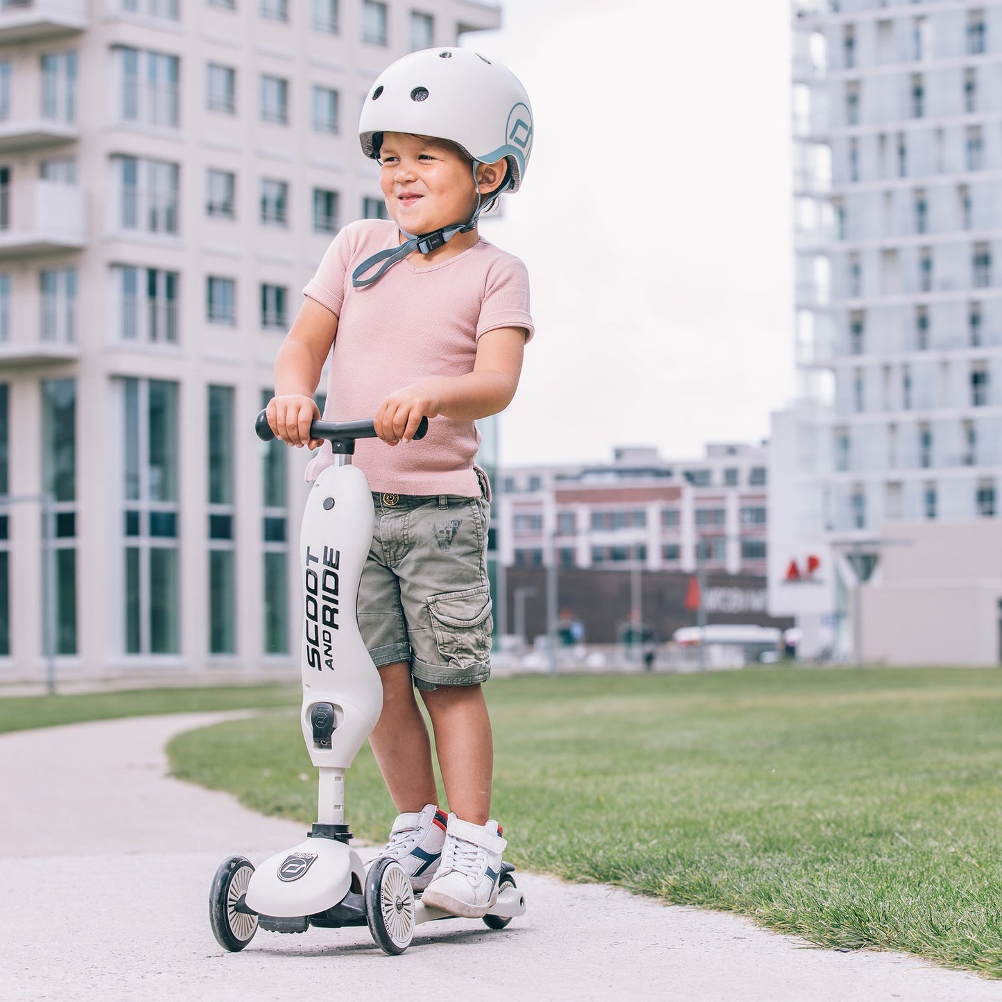Baby Helmet in Ash – XXS Size for 1-3 Year Old