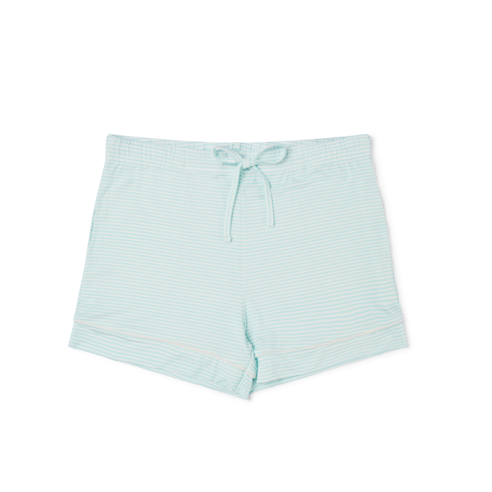 Cloud Stripe Short Sleeve & Shorts Bamboo Women's Pajama Set