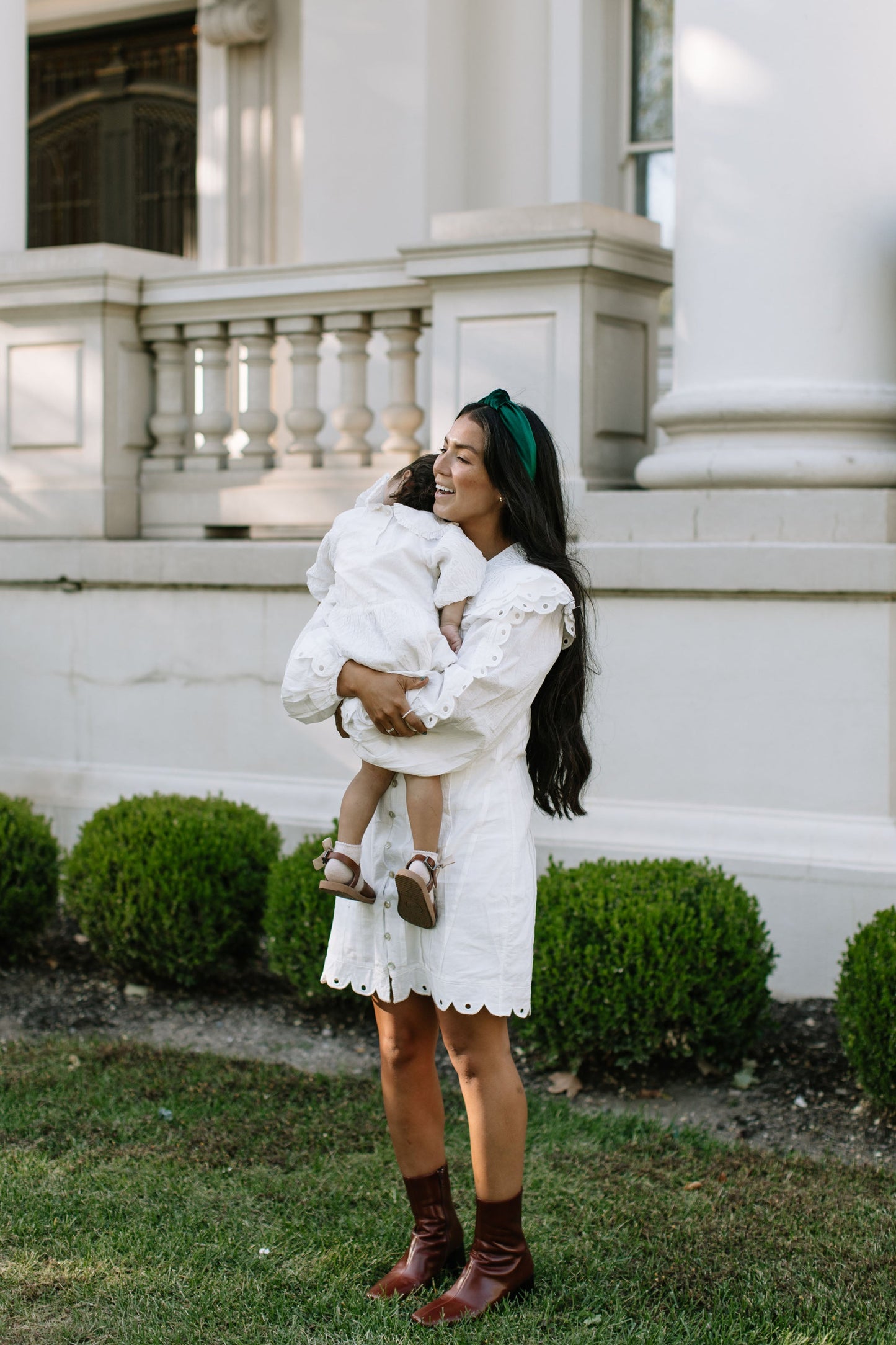 Green Velvet Knotted Headband