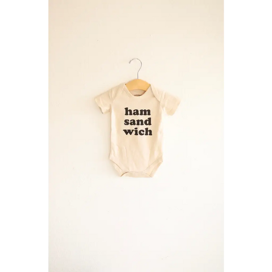 Ham Sandwich Organic Cotton Baby Onesie