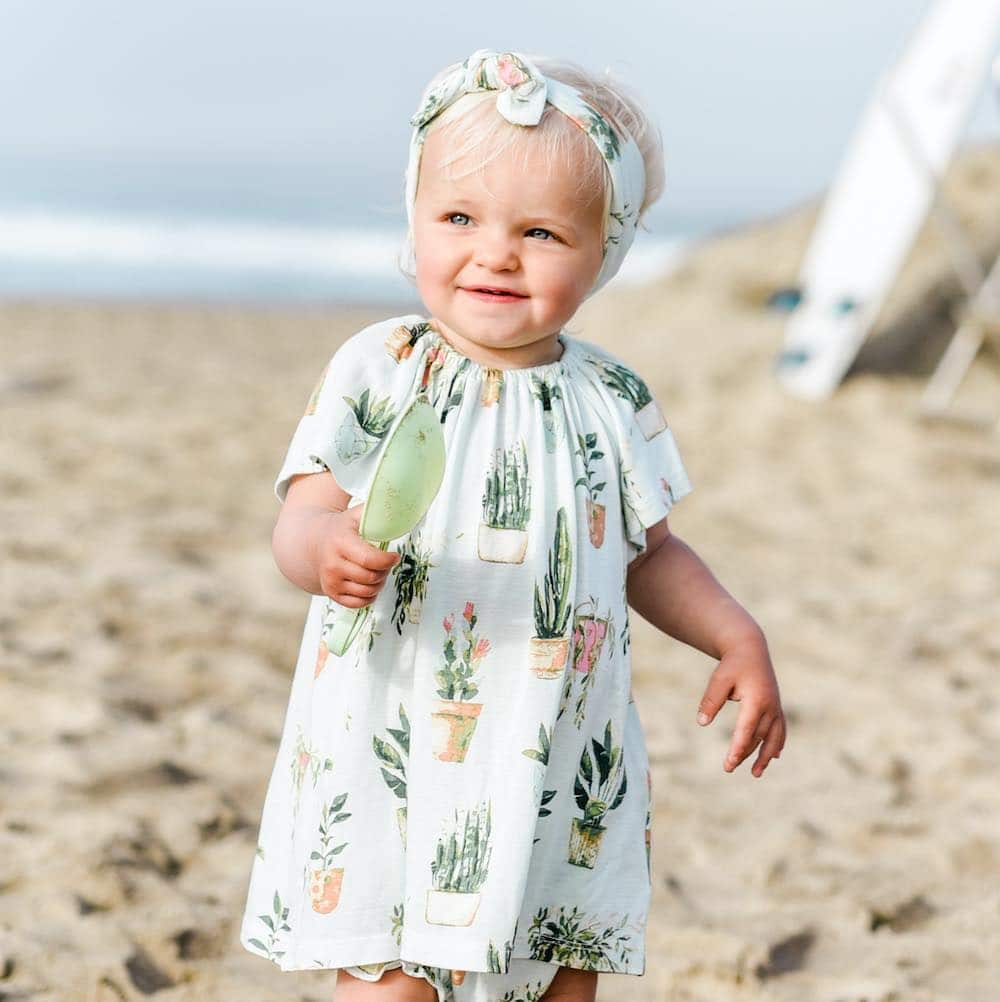 Tutu Elephant Bamboo Dress & Bloomer Set
