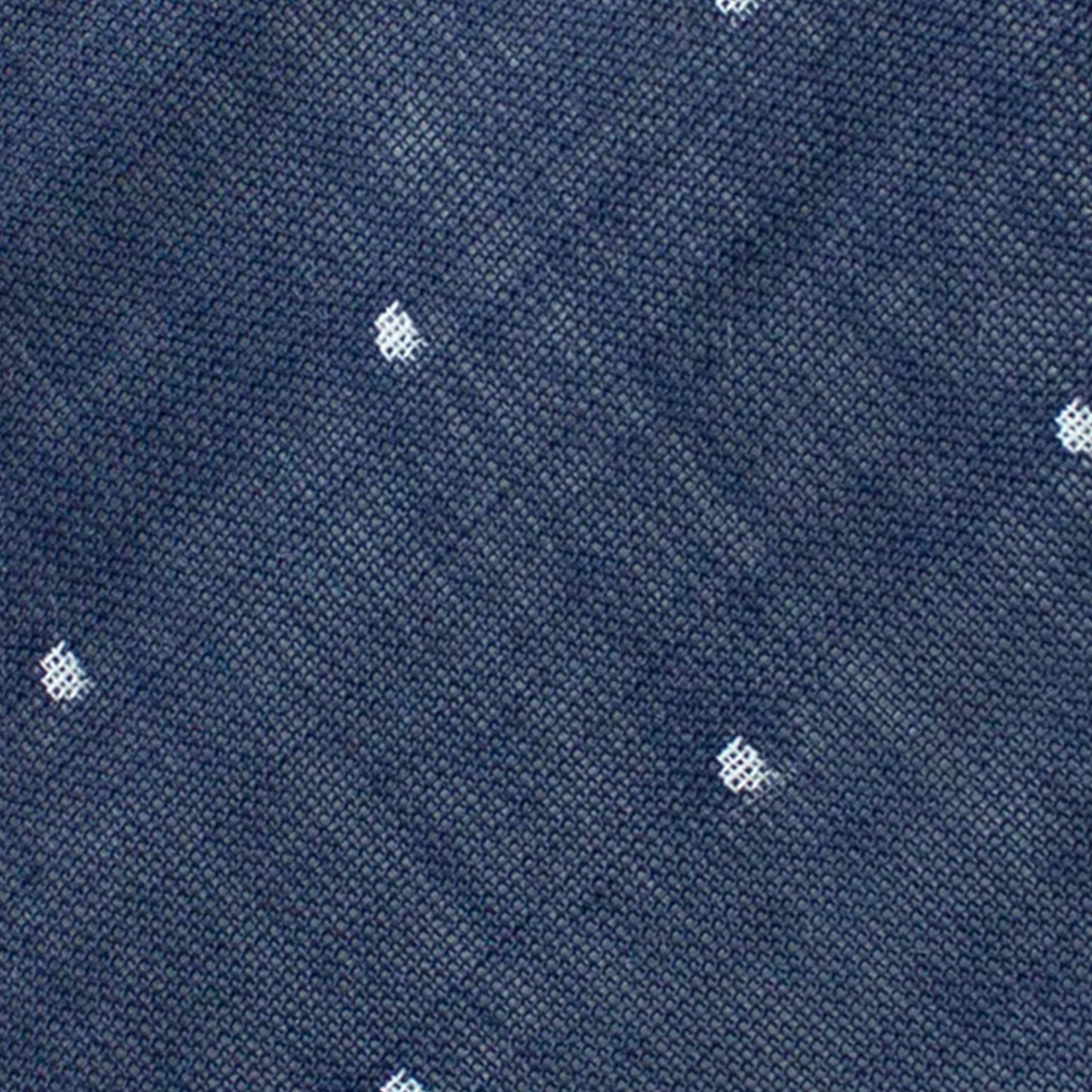 Navy Dot Petite Hair Bow