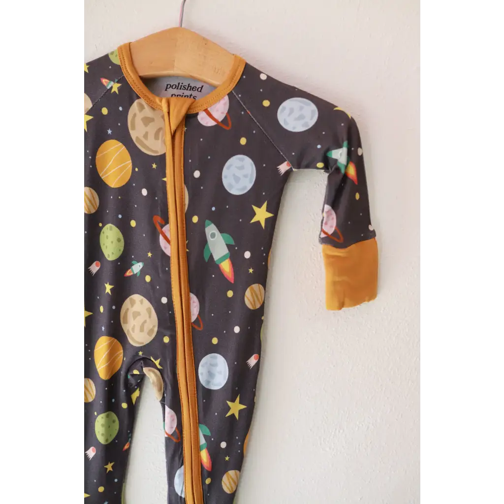 Outer Space Explorer Bamboo Baby Sleeper