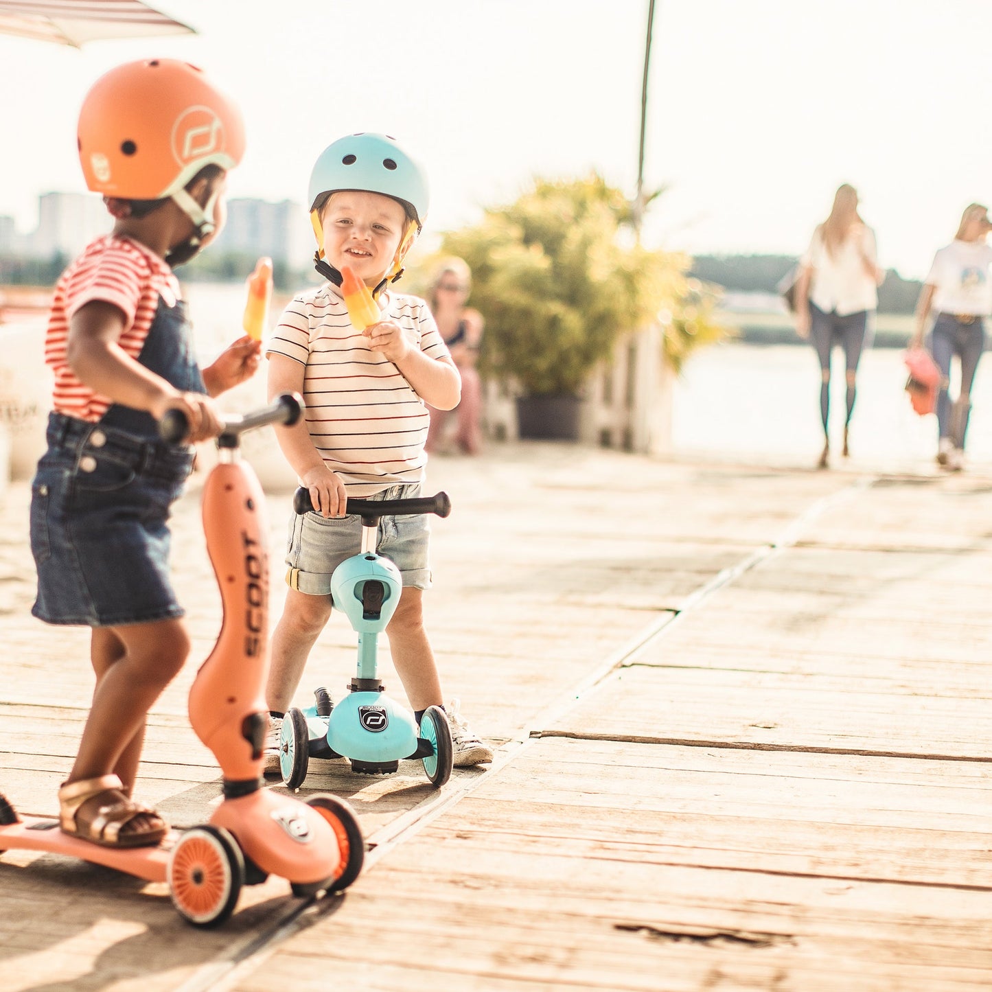 HighwayKick 1 Scooter and Ride On Toy Peach