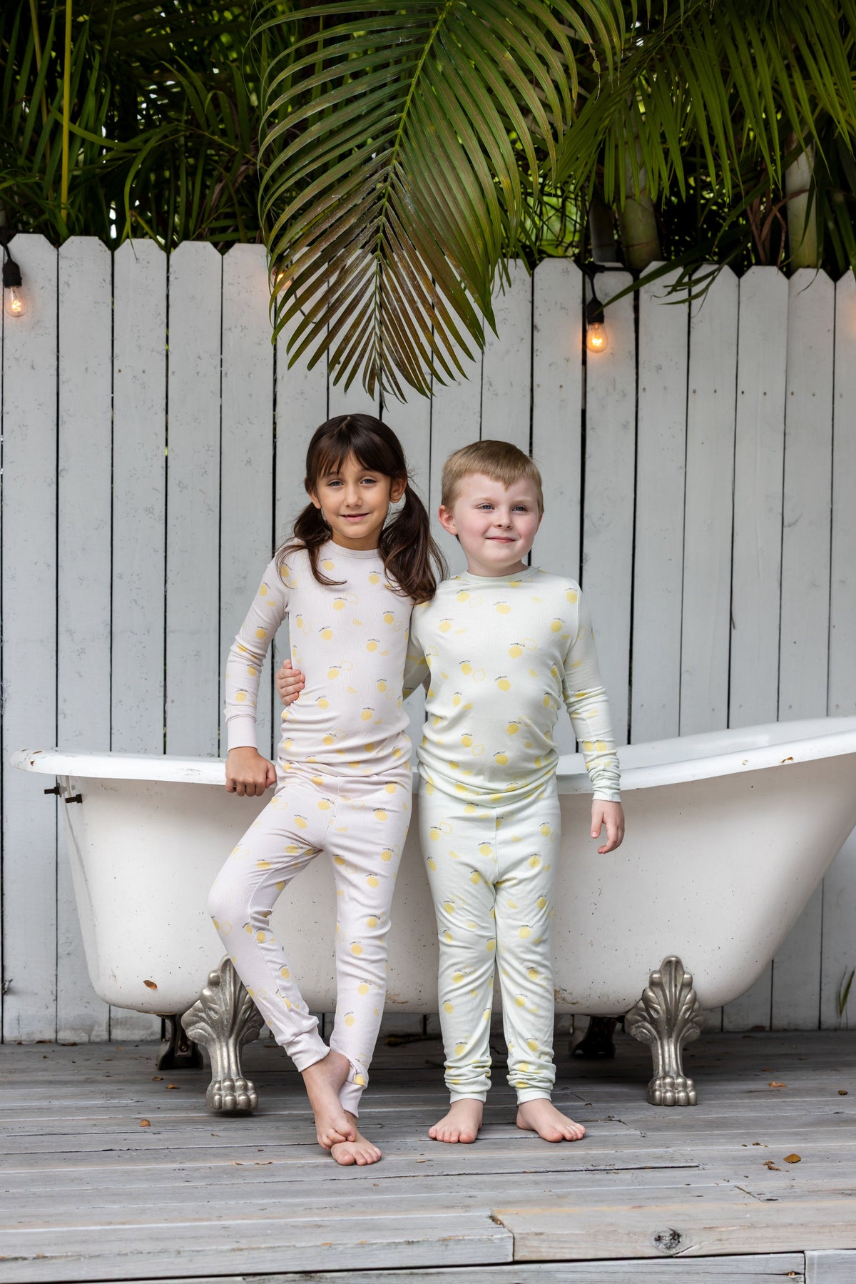 Lemon Print PJ- Mint
