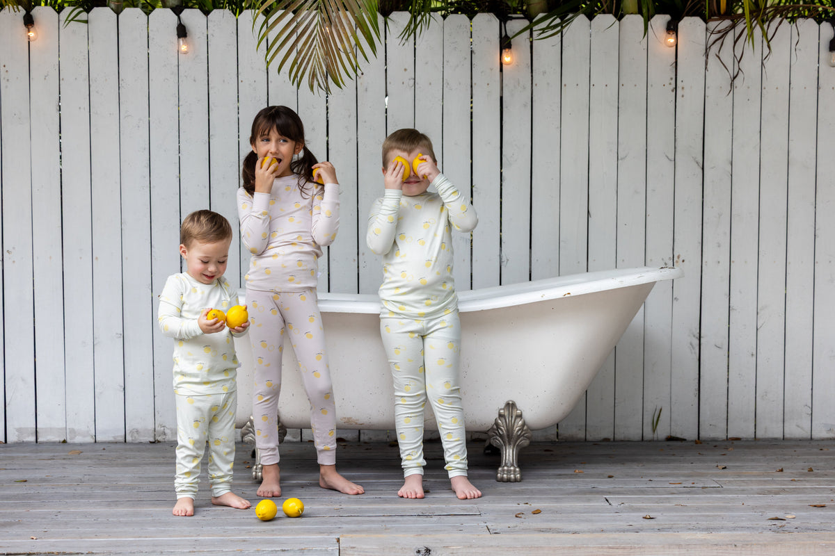 Lemon Print PJ- Mint
