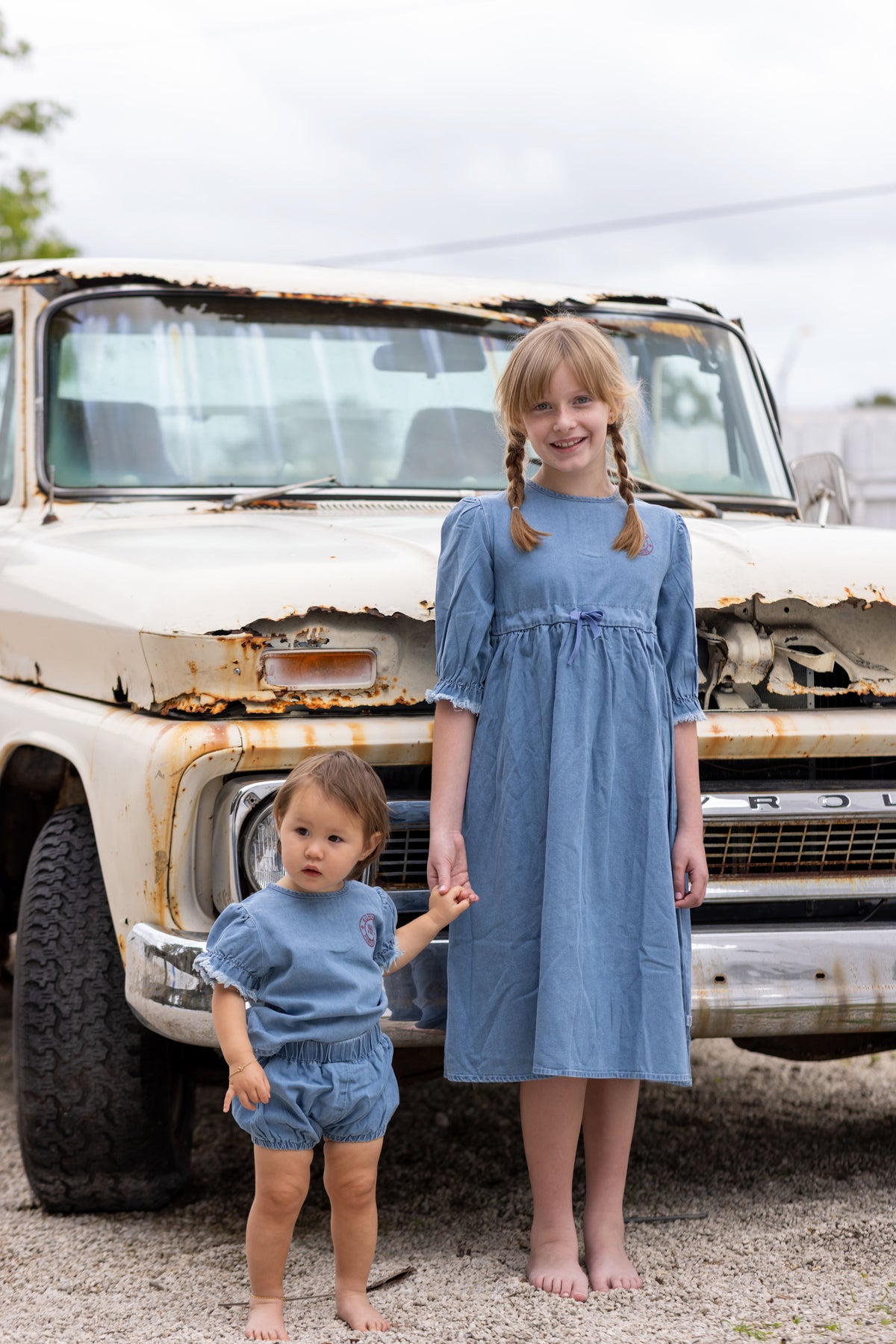Denim 3/4 Sleeve Dress
