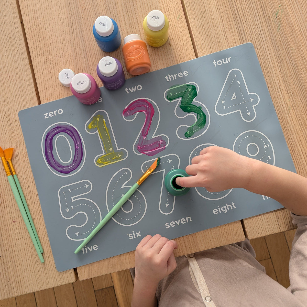 Reusable Numbers Coloring Mat