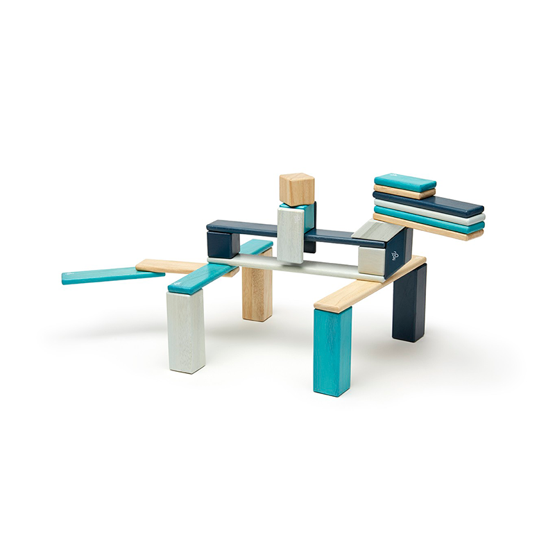24-Piece Set, Magnetic Wooden Blocks, Tegu Classics