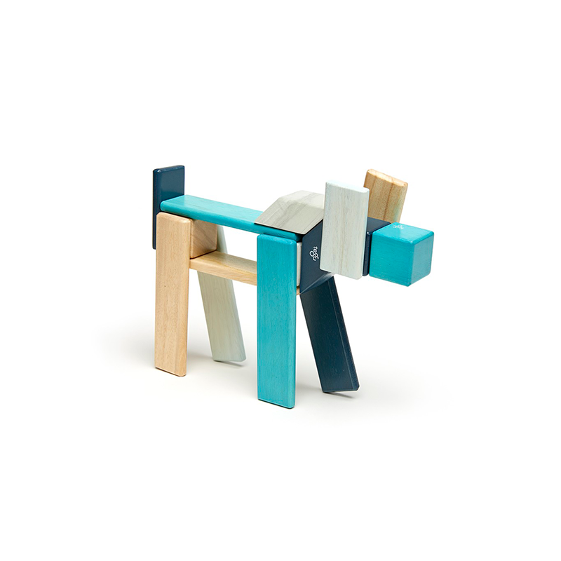 24-Piece Set, Magnetic Wooden Blocks, Tegu Classics