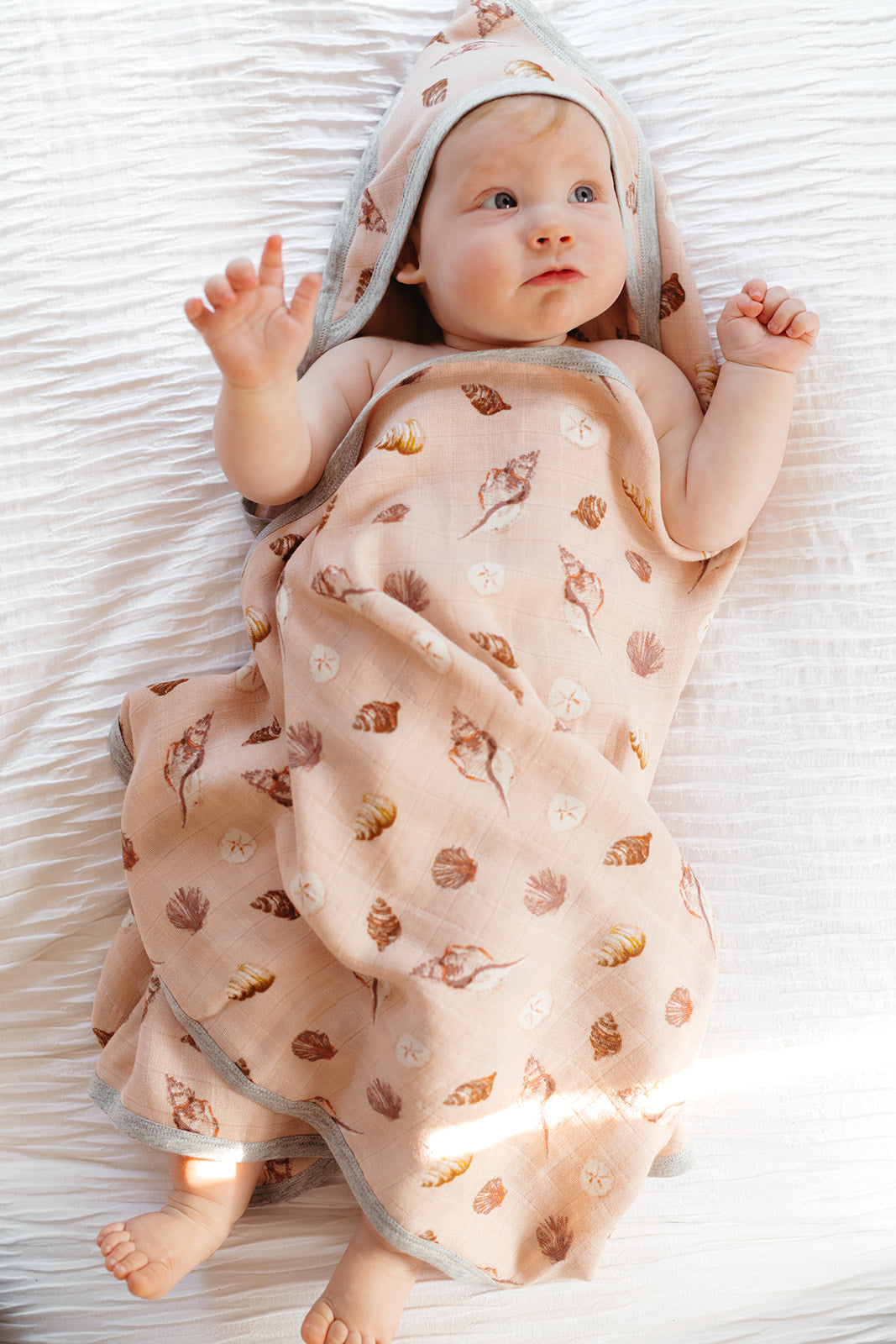 Island Leaf Organic Hooded Swaddle Blanket