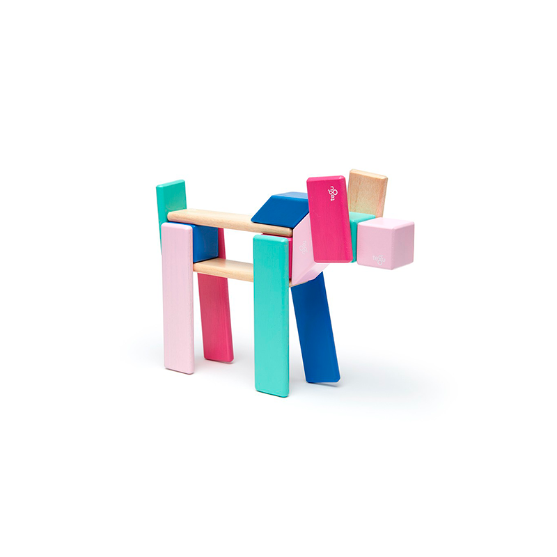 24-Piece Set, Magnetic Wooden Blocks, Tegu Classics