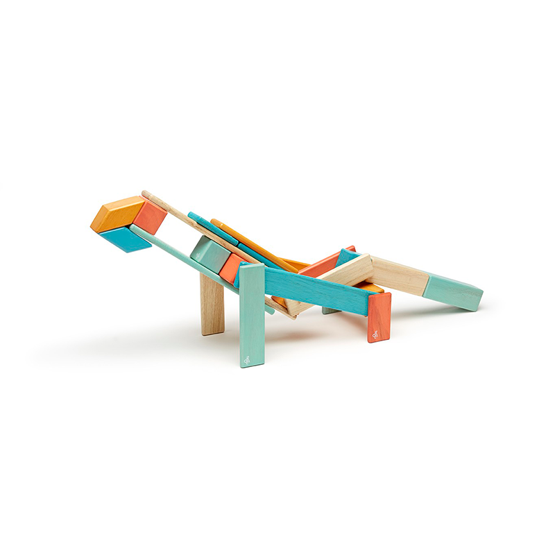 24-Piece Set, Magnetic Wooden Blocks, Tegu Classics