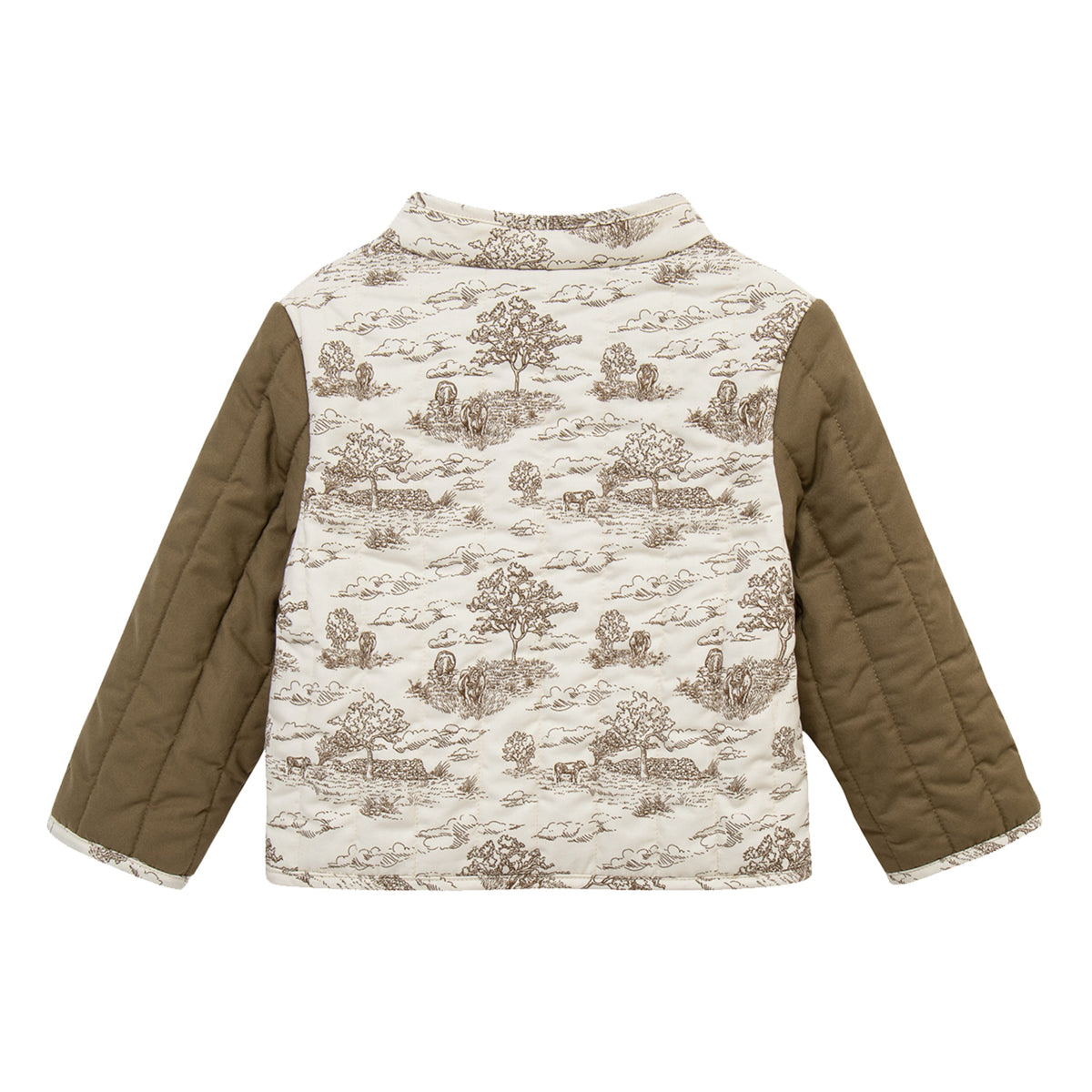 Country Toile Quilted Coat