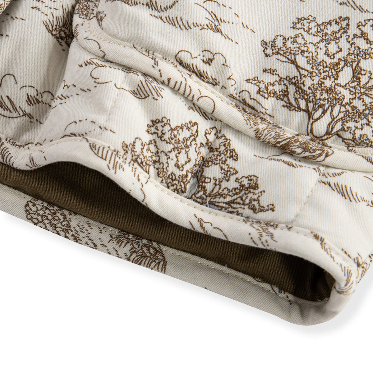Country Toile Quilted Coat