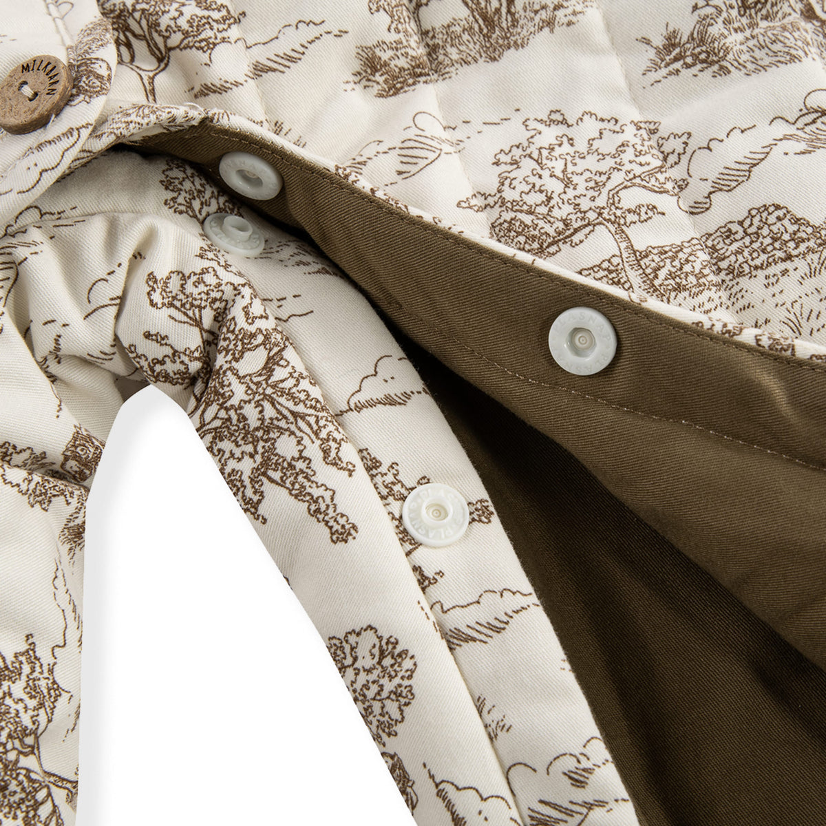 Country Toile Quilted Jumpsuit