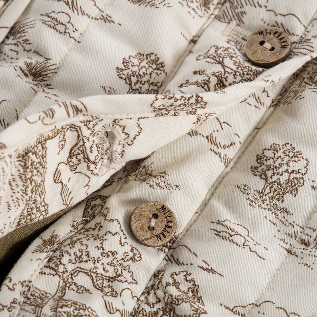 Country Toile Quilted Jumpsuit