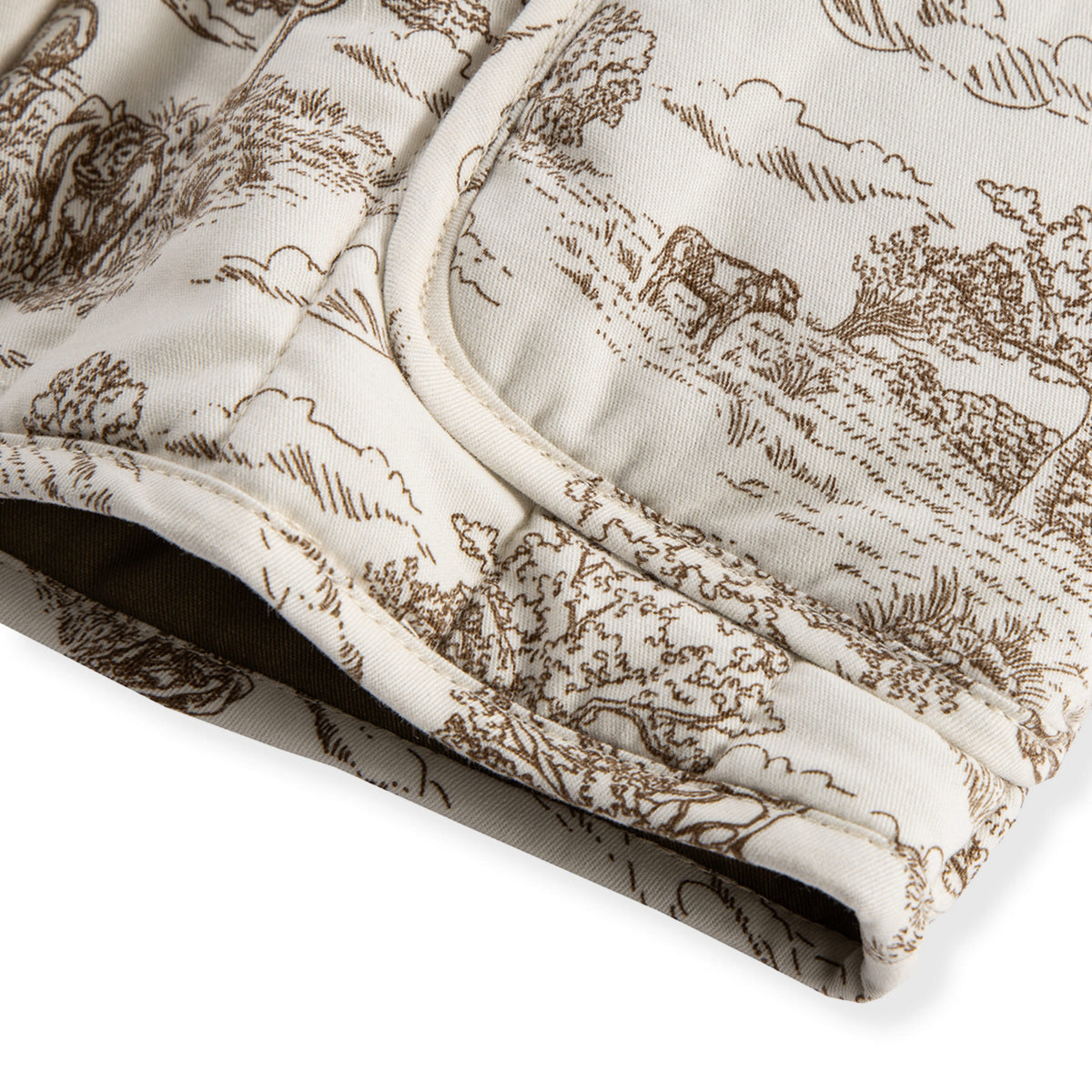 Country Toile Quilted Vest