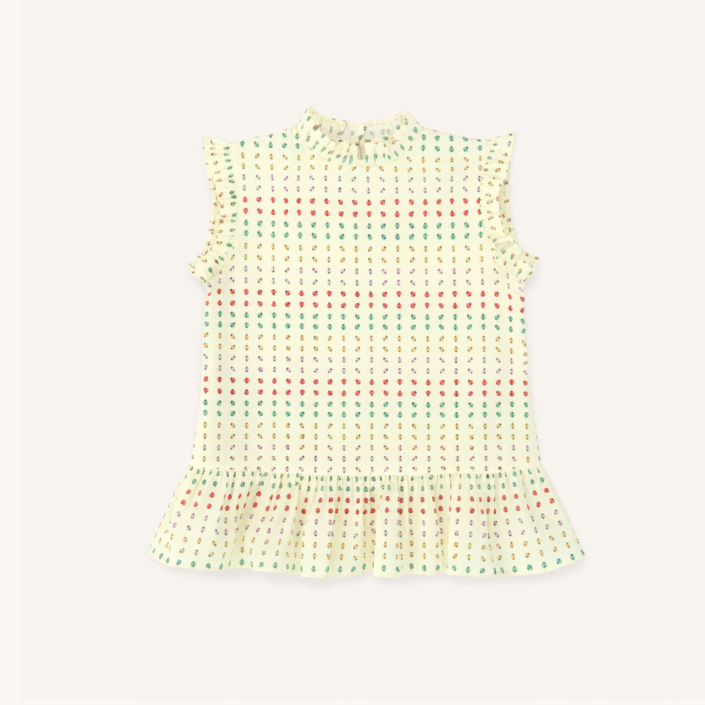 Drop Waist Dress in Ladybug