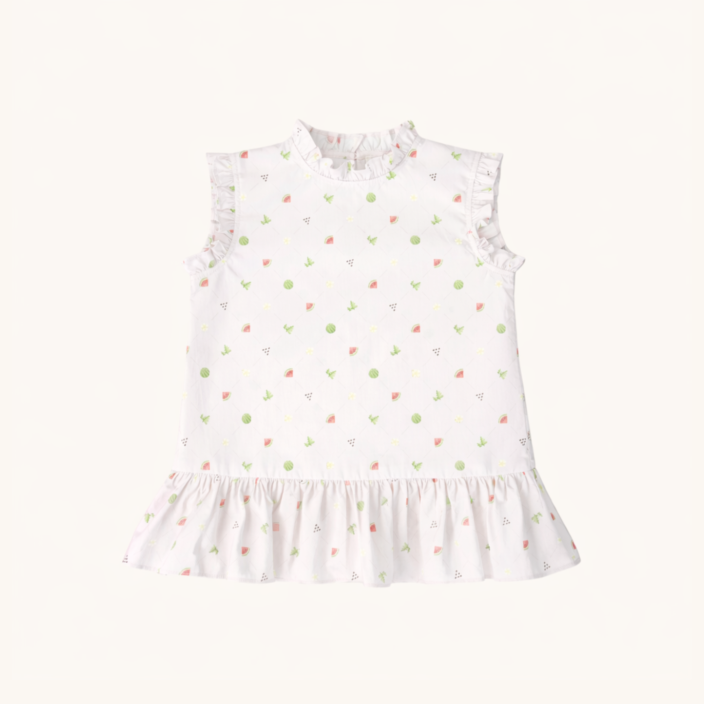 Drop Waist Dress in Melon Patch