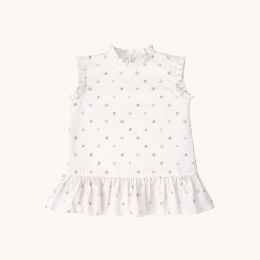 Drop Waist Dress in Melon Patch