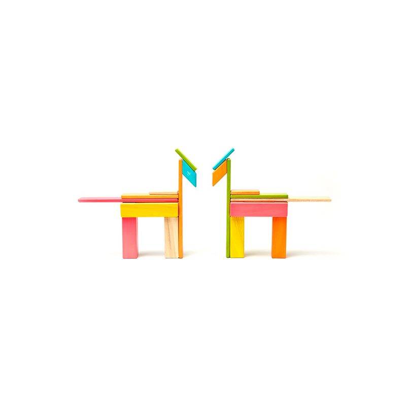24-Piece Set, Magnetic Wooden Blocks, Tegu Classics
