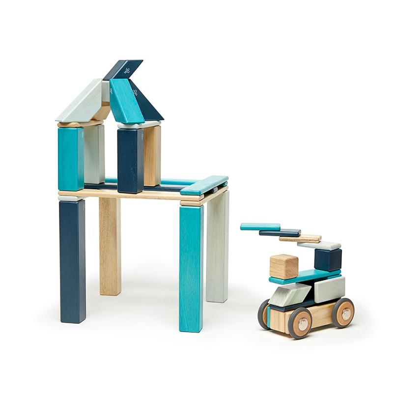 42-Piece Set, Magnetic Wooden Blocks, Tegu Classics