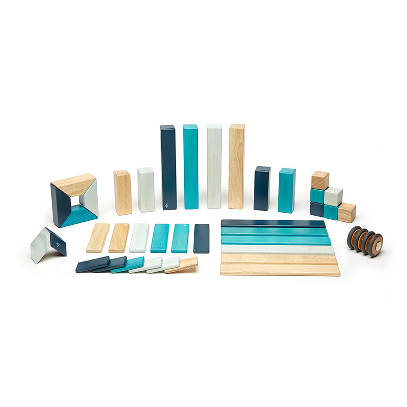 42-Piece Set, Magnetic Wooden Blocks, Tegu Classics